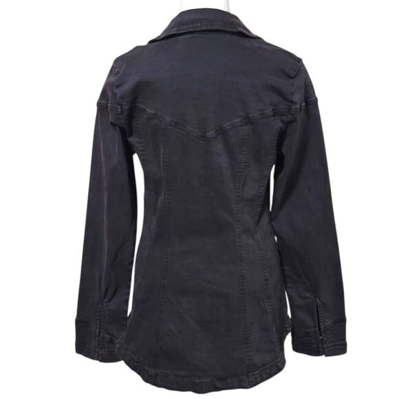 Free People Black Kenny Slim Tunic, L, NWOT,  Fitted, Corset-Like, Stretchy - Picture 5 of 12